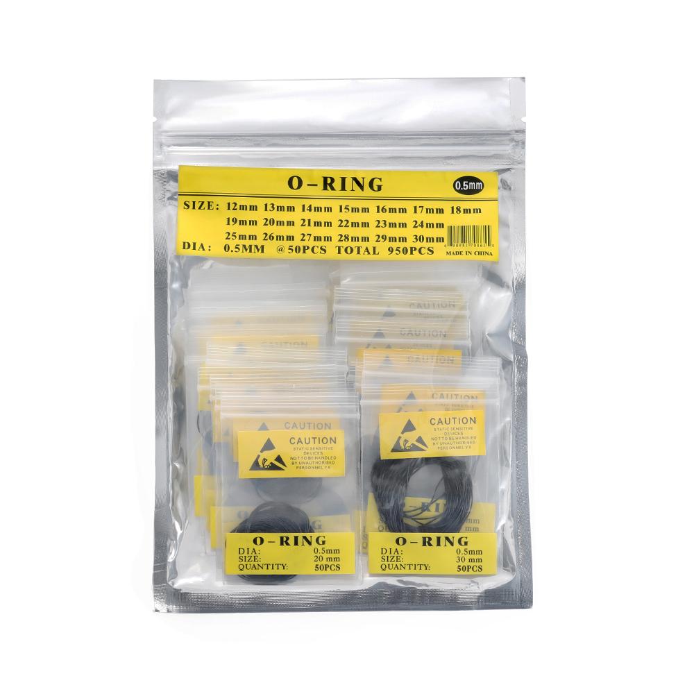 0.5/0.6mm/0.7mm Rubber O-Ring Waterproof Watch Back Cover Gasket Washers 31-40mm Watch Repair Tool Accessories for Watchmaker