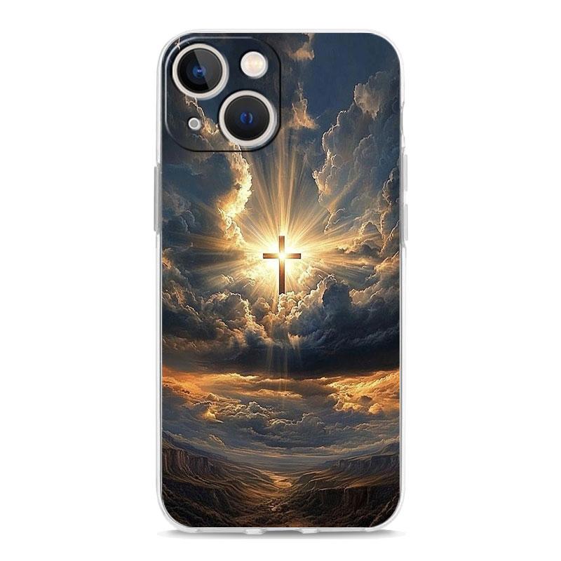 Phone Case For iPhone 17 Air Cases iPhone 16 15 12 13 14 Pro Max SE 7 8 Plus iPhone11 Clear Soft Cover Christian Bible Jesus