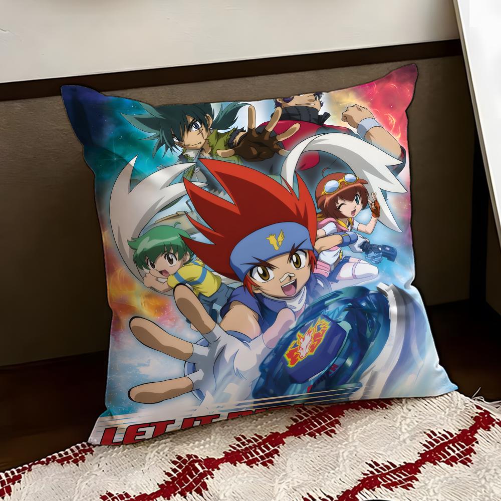Anime BBeyblade Cartoon Cushion Cover Reversible Soft Durable Pillow Cover Home Car MultiScene Use for Daily Comfort