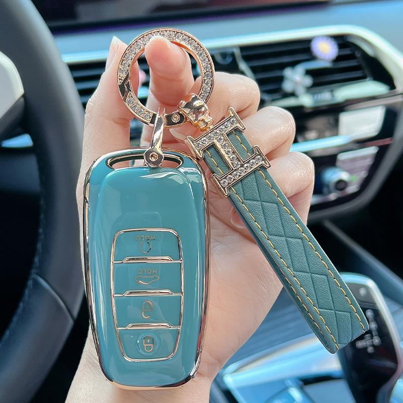 Protective Key Case for FAW Hongqi H5/H9/E-HS9/EQM5 Models - Unisex