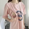 Pure Cotton Short Sleeve Breastfeeding Dress - Mid-Length Maternity/Postpartum Nightdress for Hot Mom Style