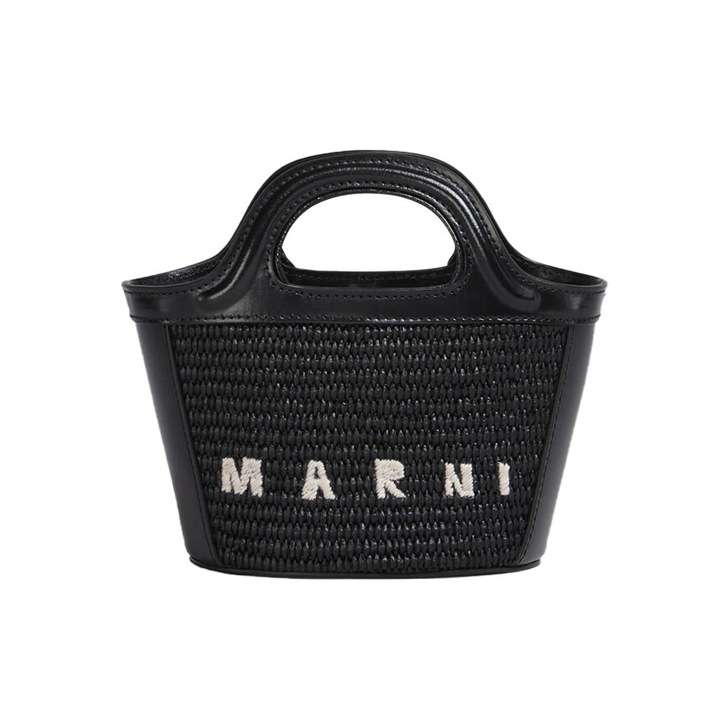 Marni Tropicalia Mikro-Tasche Schwarz Damen Schultertaschen BMMP0067Q0-P3860-00N99