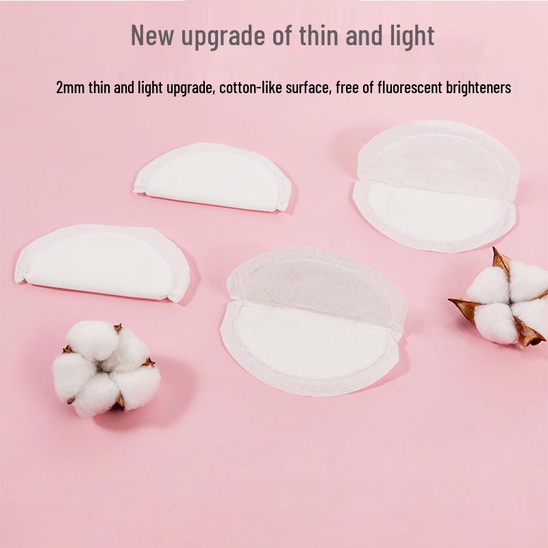 Ultra-thin Disposable Breast Pads - Anti-Leak, Breathable Nursing Pads for Postpartum and Weaning, 100 Pack