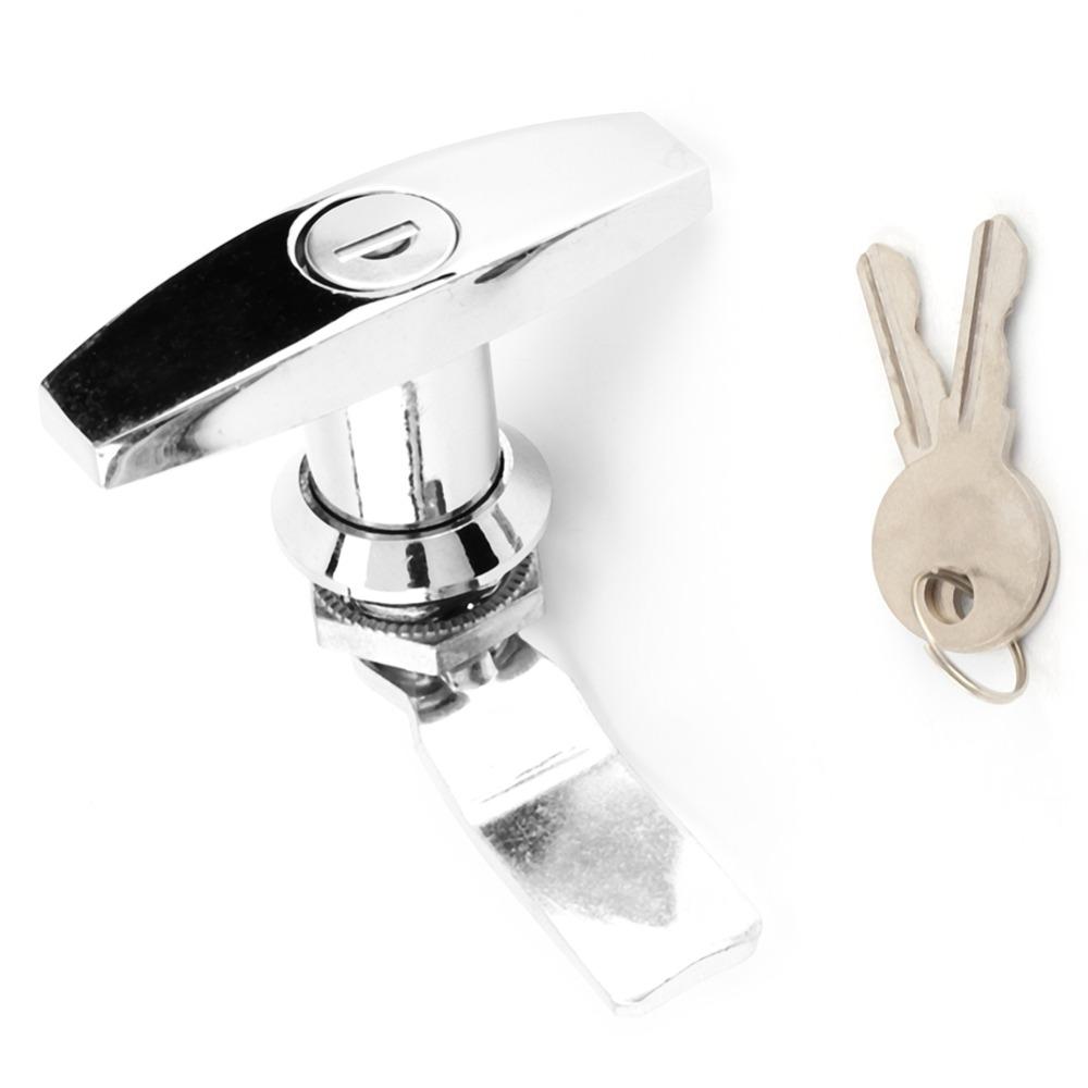Door Lock Latch T Handle Lock Zinc Alloy Cabinet Lock Locking Mechanism Tool Box Lock Car RV