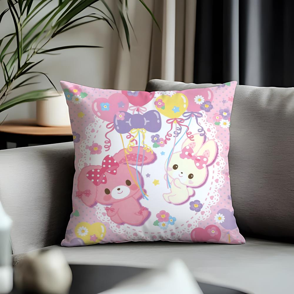 Hot Bbonbonribboning Cushion Cover Antidustmite Pillowcase Invisible Zipper Silky Short Plush Sofa Cushion Cover
