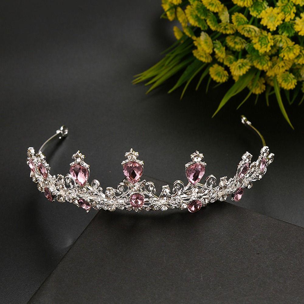 Jewelry Pearl Tiara Hair Comb Bridal Hair Accessories Princess Crystal Tiaras Rhinestone Hair Hoop