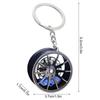1PC Wheel Hub Car Key Chain Fidget Toy Car Tire Brake Disc Keychain Fingertip Gadget Keyring Bags Pendant 3D Alloy Model Gift