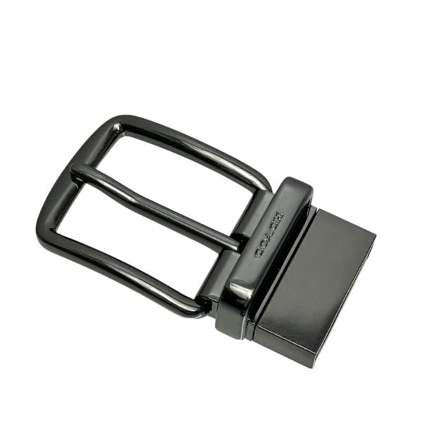 COACH Outlet 38MM Boxed Plaque Harness Buckle Reversible Belt Set & Cut-to-Size [Used]