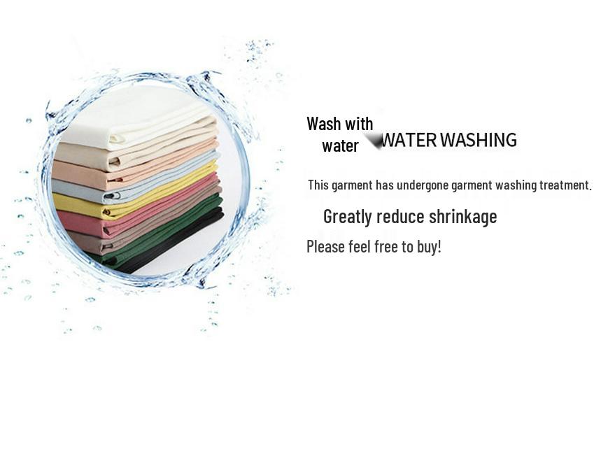 Women's Long-Sleeve Heavyweight Cotton T-Shirt, Brushed Velvet Lined, Mid-Length Hip-Covering, White—Perfect for Autumn and Winter.