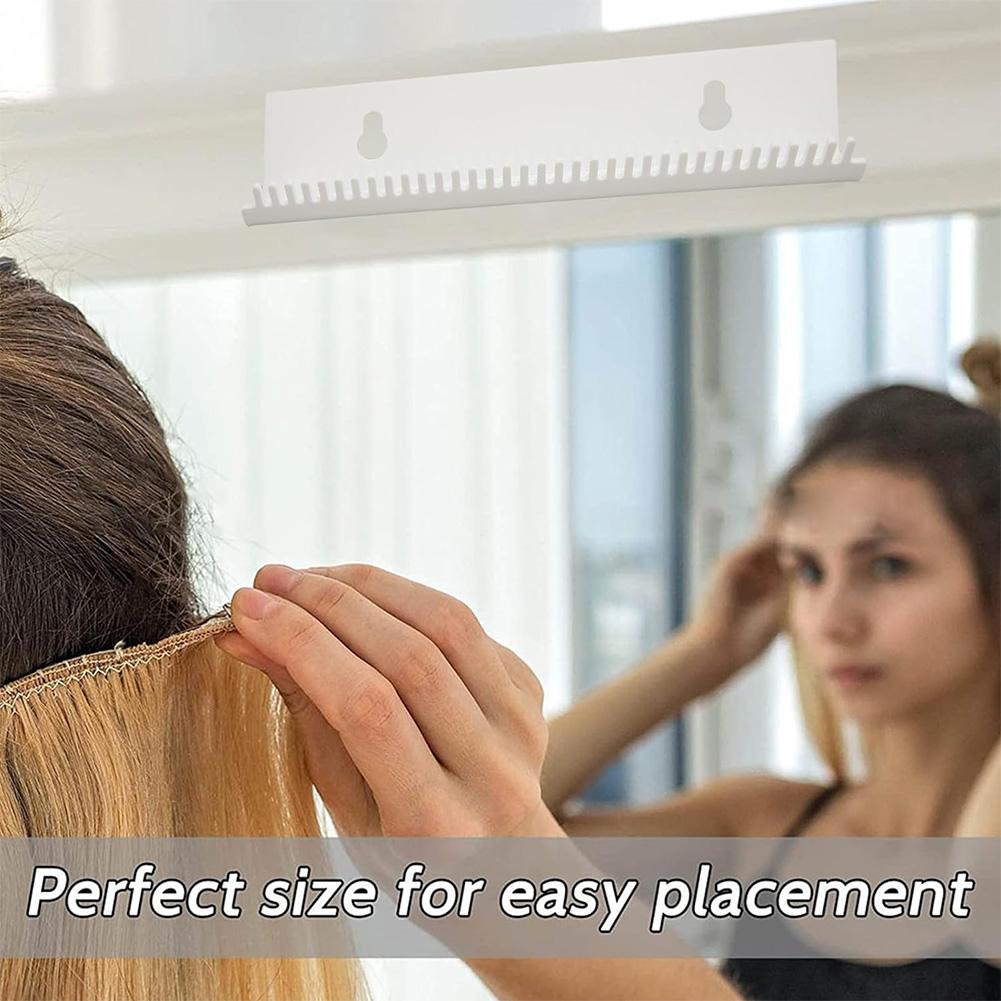 Hair Extension Hanger Stand Hair Display Holder Rack Portable Hair Extension Organizer Rack Hair Styling Coloring Washing Tool