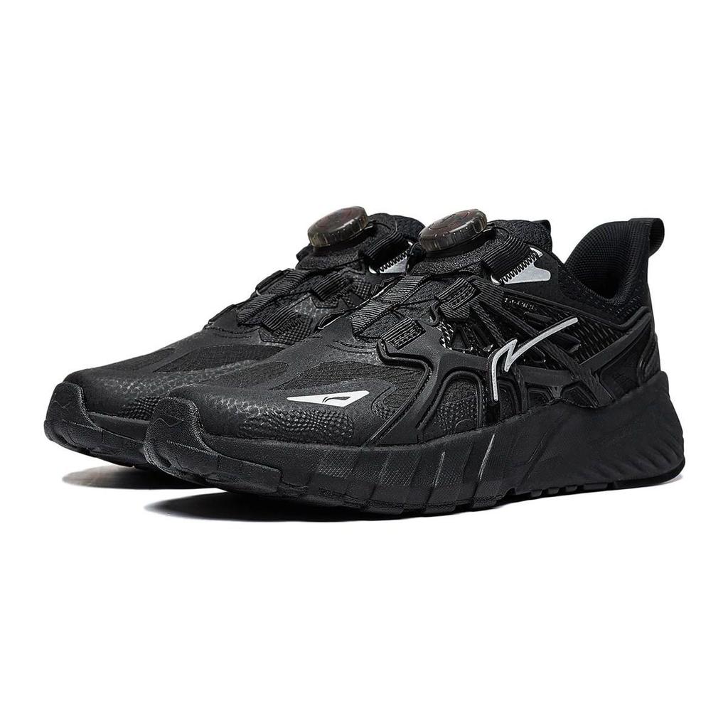 Li Ning Kids Flash Shadow V6 Comfortable Shock Absorbing Durable Casual Shoes Kids Shoes Black YKCT134-3