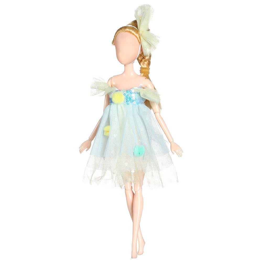 DIY Sewing Fabric Summer 16~17cm Dolls Dress Toys Lace Skirt Toys Clothes