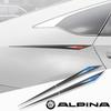 2 adesivos para carro TPU acessórios para carro para auto para alpina bmw b3 b4 b5 b6 b7 c2 d3 d4 d5 xd3 xd4