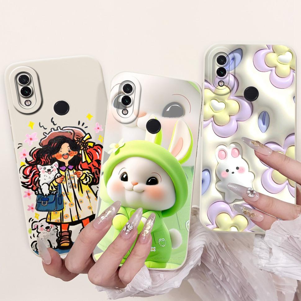 For Xiaomi Redmi Note 7 Case Cute Panda Cartoon Painted Cover Soft Silicone Phone Case For Redmi Note 7 Note7 Back Covers Bumper