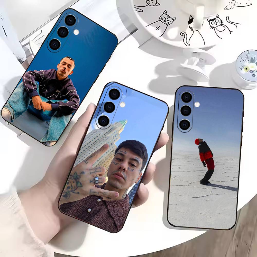 Rapper Art Print Phone Case For Samsung Galaxy A73,A72,A71,A70,A53,A52,A51,Others Soft Black Cover