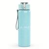 1PC Blank pale white empty faded print 750ml colorful plastic sports water bottle leakproof pop up lid with straw for outdoor work home use