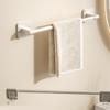Strong Adhesive Plastic Bathroom Towel Rack Wall Mounted Space Saving Storage Shelf Large Load-bearing Towels Hanger