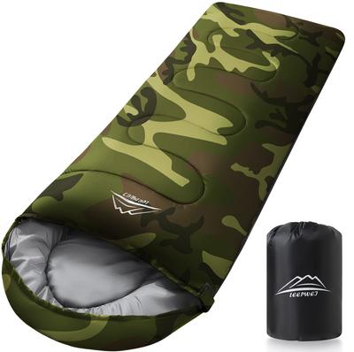 LEEPWEI Sleeping Bag, Envelope Type, Lightweight, Heat Retention, Cold Resistant, Waterproof, Compact, Outdoor, Camping, Mountain Climbing, Sleeping