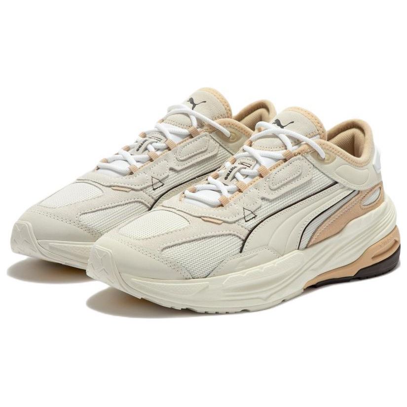 Puma Extent Nitro Heritage Unisex Whisper White Beige Running Shoes 385556-02