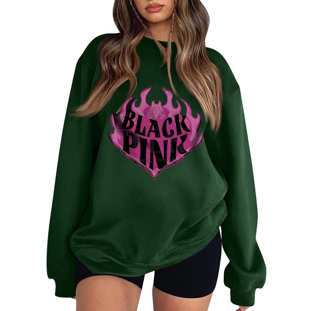 Women's Fashionable And Casual Long Sleeve Round Neck Printed Sweatshirt