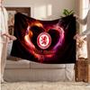 Middlesbrough FC Personalized Fleece Blanket With Football Logo, Custom Name Text Soft Warm Home Throw Blanket