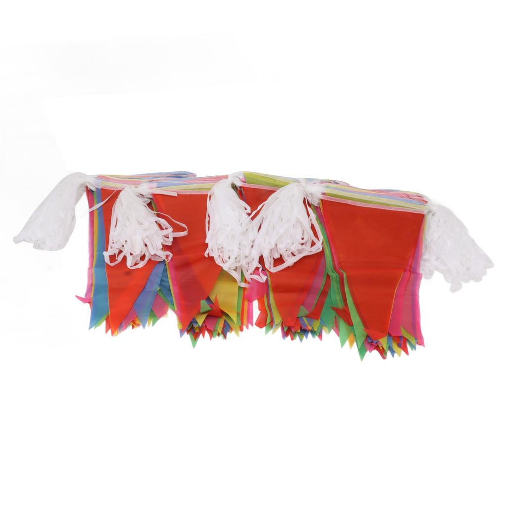 2 Bag Party Shape Anti Fade Decorative Pennants Flag for Party Decoration 200m