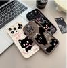 Cute Black Cat Case for Infinix Note 40 Hot 50 40 Pro 30i 30 Play 40i GT 20 10 Tecno Camon 30 Spark 30C 10 Pro 20C Smart 8 9