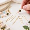 100PCS 0.6mm Thin Wire Jewelry Making Pins Gold Plated Jewelry Ball Pins Head Needle  Accessories