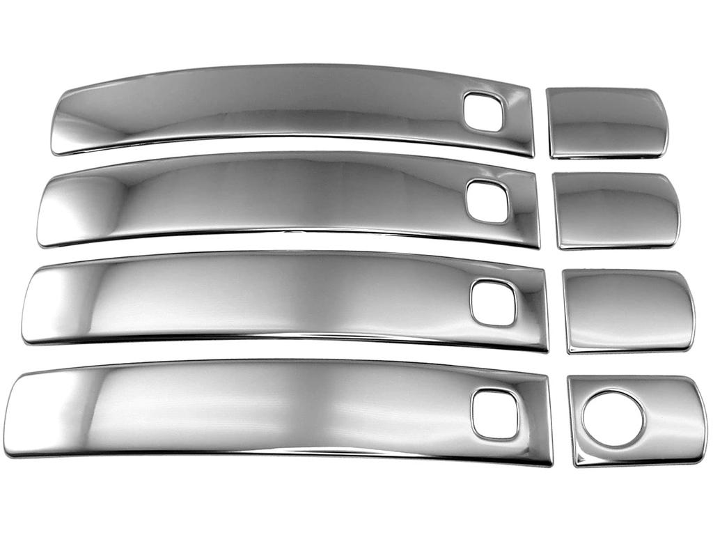 BRIGHTZ Finish Stainless Steel Door Handle Half for Land Cruiser with Ultra-Mirror Covers, Type, 200/202 (Early/Mid-Term Models) [DHC-NOBU-364]