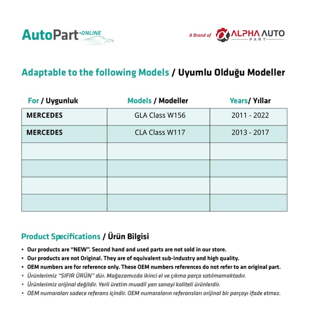Zahnrad Panoramadach Schiebedach Reparaturset für Mercedes CLA Klasse W117