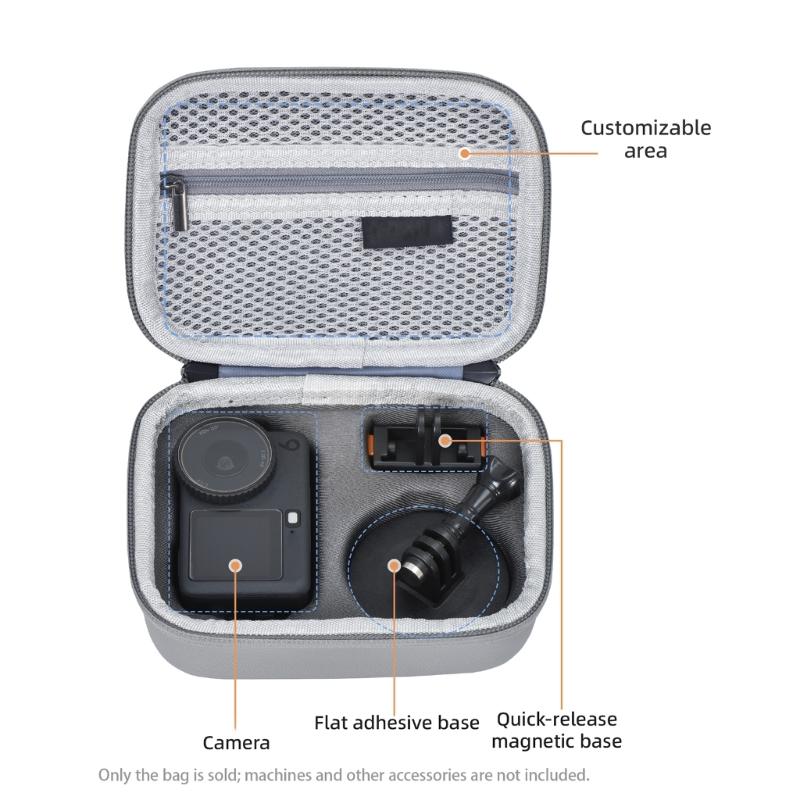 Intelligent Internal Compartment Organizers Bag for Action 6 Cameras Waterproof PU Material Portable