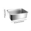 Cat Litter Box Toilet Stainless Steel Open Pan for Small Cats