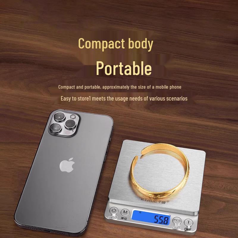 0.01g High Precision Rechargeable Digital Scale
