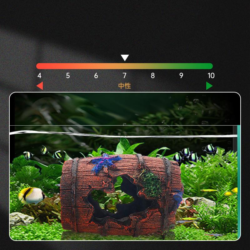 Resin Aquarium Ornaments Decorations Artificial Barrel Cave Landscaping Accessories For Fish Tank Aquarium Decoration Background