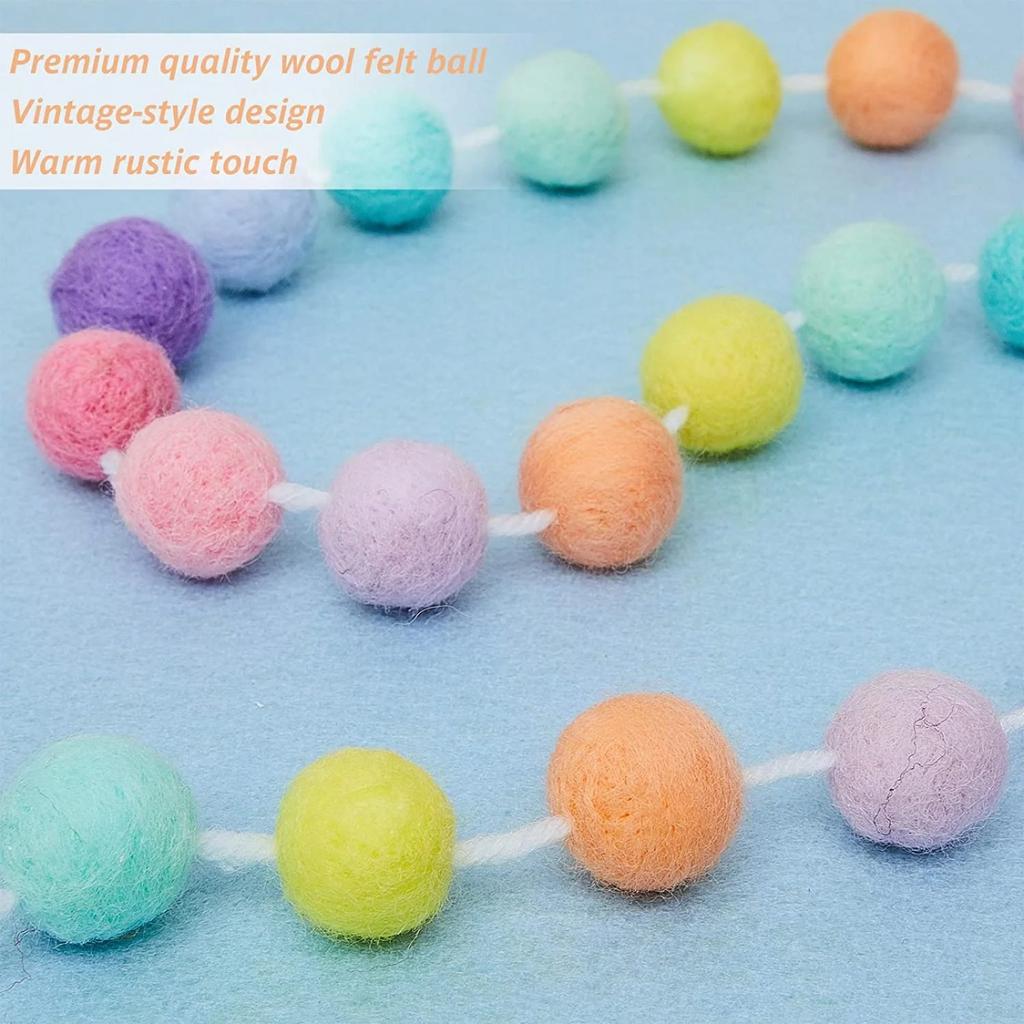 The Children's Room And The Girls' Room Are Decorated With Macaron-colored Hairball Pendants