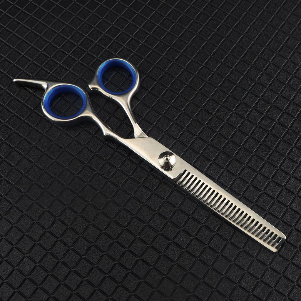 6.0-Inch Color Hairdressing Scissors Set: High Screw, Straight, Serrated, Thinning Scissors