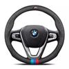 AAAQF1 Car 3D Embossing Ventilate Steering Wheel Cover For BMW M Power M3 M4 M5 E36 E39 E46 E60 E90 F10 F15 F20 F25 F30 G30 X1 X3 X5 X7