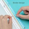 Four-Hole A4 Punch Loose-Leaf Binder 3-Hole Folder A4 Paper Clip Info Booklet Storage Paper Paper Perforated Shell