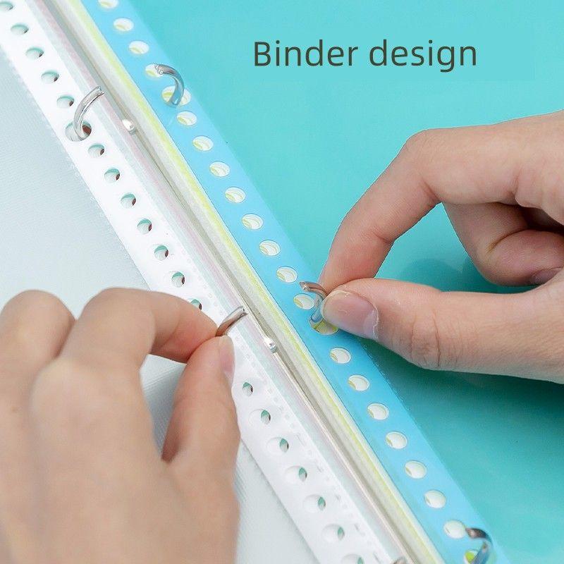 Four-Hole A4 Punch Loose-Leaf Binder 3-Hole Folder A4 Paper Clip Info Booklet Storage Paper Paper Perforated Shell