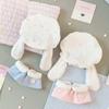 10cm Winter Bunny & Blueberry Peach Dodo Cotton Plush Doll with Replaceable Clothes