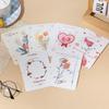 10pcs Handwriting Message Card Bouquet Series Greeting Card Exquisite   Happy Birthday