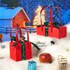 Paper Christmas Gifts Bag Red Gifts Wrap Handbag Classic Christmas Candy Gift Box Candy