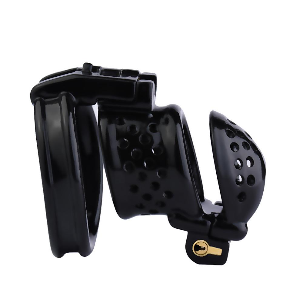 Men's Resin Chastity Cb Lock Penis Gay Cuckold Sex Toys Double Lock BDSM