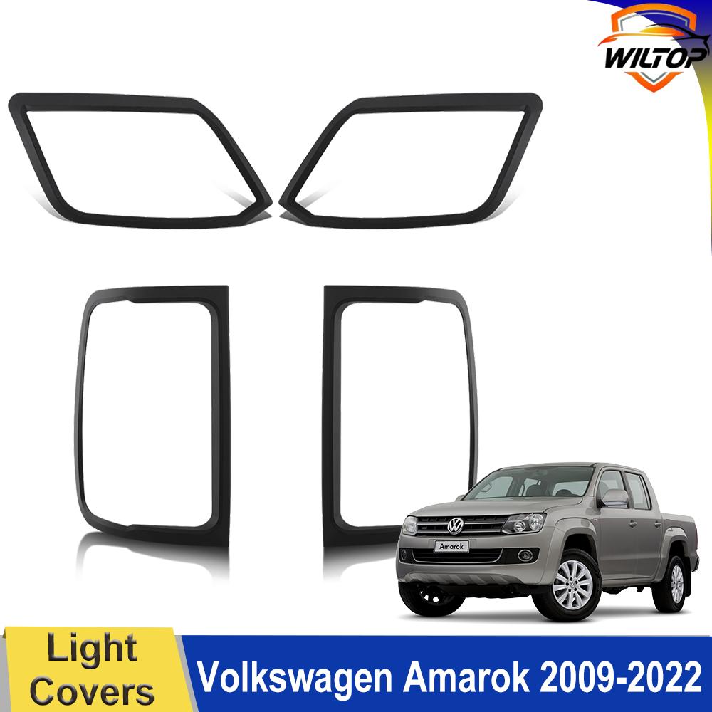 Car Body Kits For Volkswagen Vw Amarok 2009-2025 ABS Matte Black Auto Parts Protector Covers Front&Rear Light Covers Accessorie