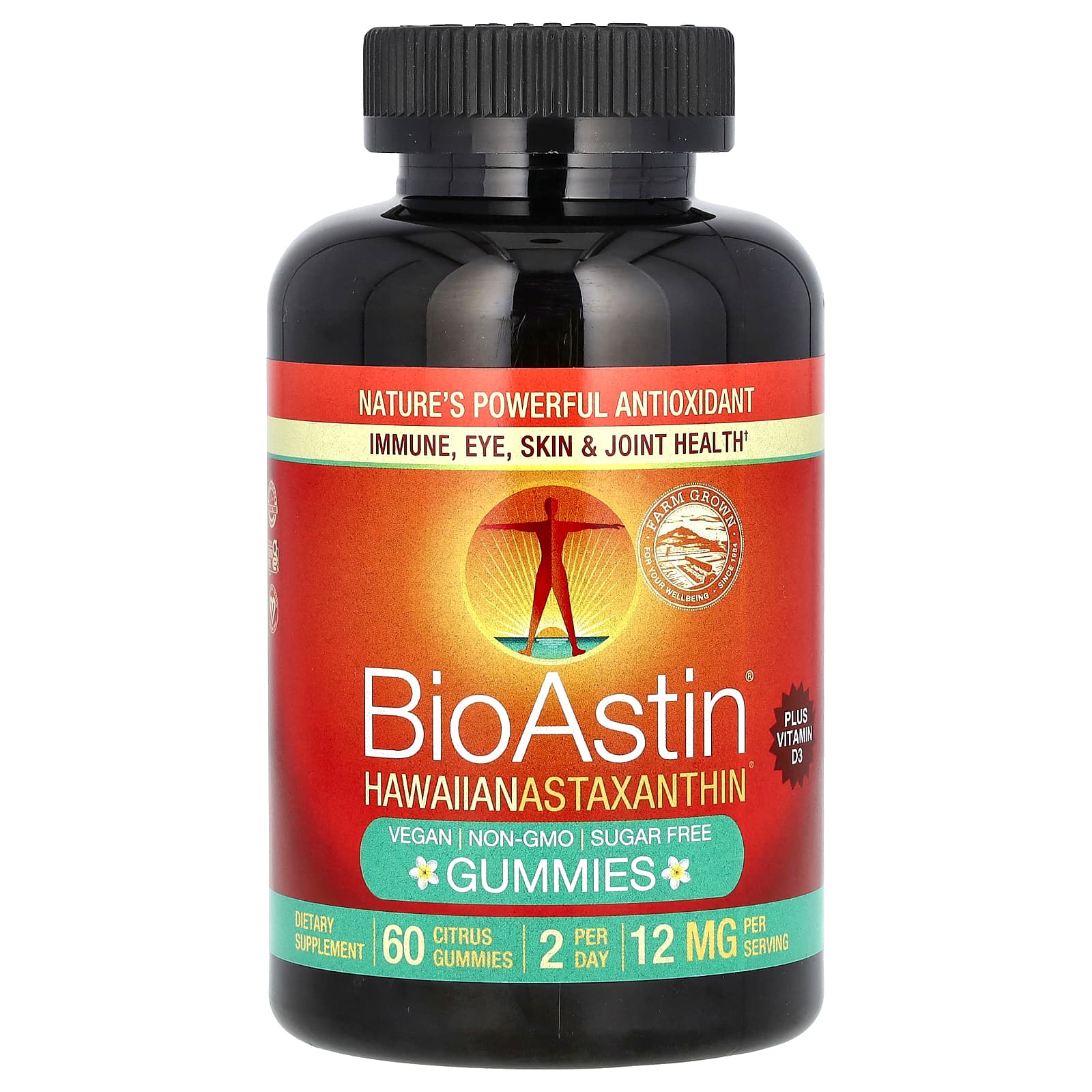 

Bioastin, Hawaiian Astaxanthin Gummies, Citrus Flavor, 60 Gummies