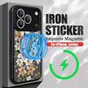 Vintage Floral Pattern Case For iPhone 17 Pro Max Magnetic For Magsafe Rugged Bumper Cover For iPhone 16 15 14 13 Pro Max