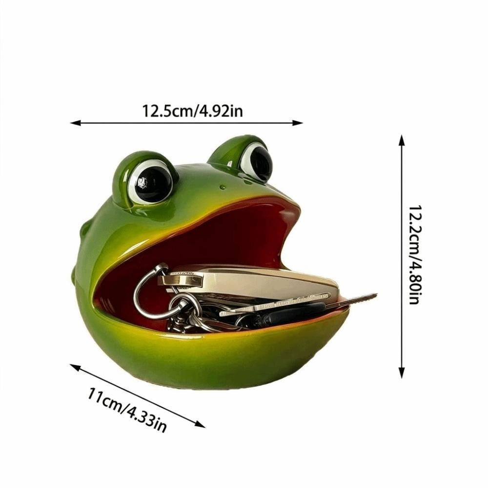Hollow Storage Cavity Resin Storage Ornament Frog Snail Shaped Decorative Statue Entryway Cabinet