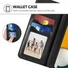 Coque portefeuille - Samsung - A13 5G - Noir - Effet cuir - Verre trempé