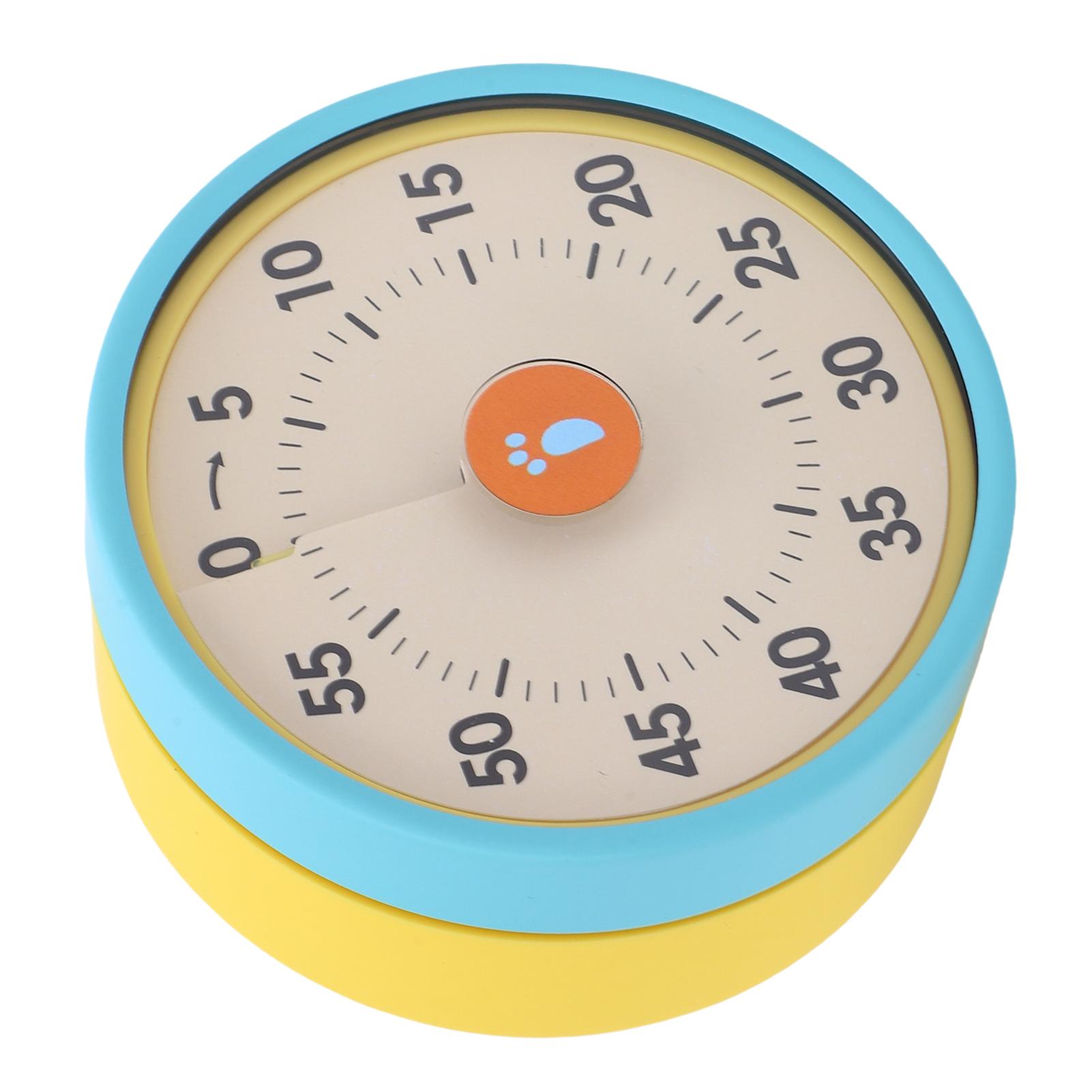 Visual Kitchen Timer Magnetic 60 Minute Countdown Visual Mechanical Timer with Foldable Stand for Cooking Studying