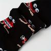 1 Pair of Autumn and Winter New Big Mouth Monster Pattern Men's Couple Middle Tube Socks